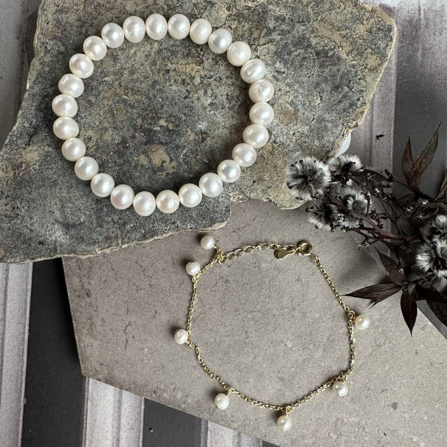 Armbånd Darcy – Sæt af 2 armbånd 18K forgyldt - VIAMAJA.DK