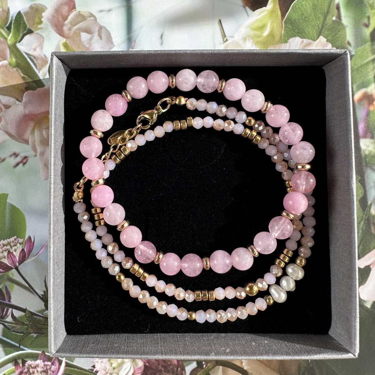 Armbånd GISELE Rose – Sæt med 3 stk - VIAMAJA.DK