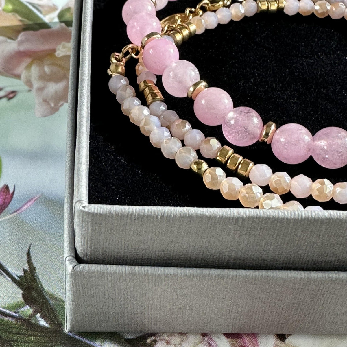 Armbånd GISELE Rose – Sæt med 3 stk - VIAMAJA.DK
