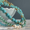 Armband GISELE Turkis – Set med 3 st