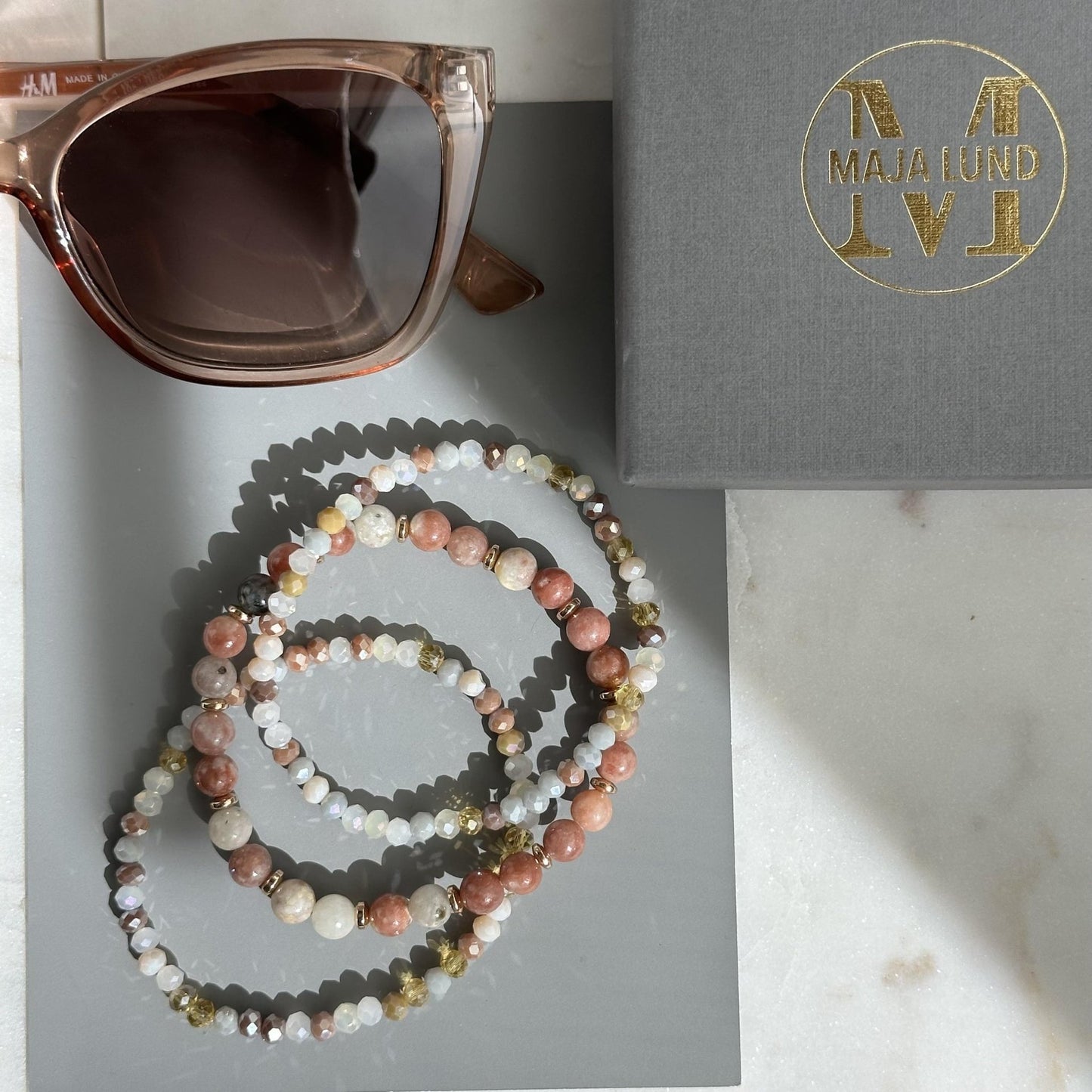 Armbånd Luna Natur – Sæt med 3 stk - VIAMAJA.DK