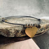 Armband m. Borstat hjärta