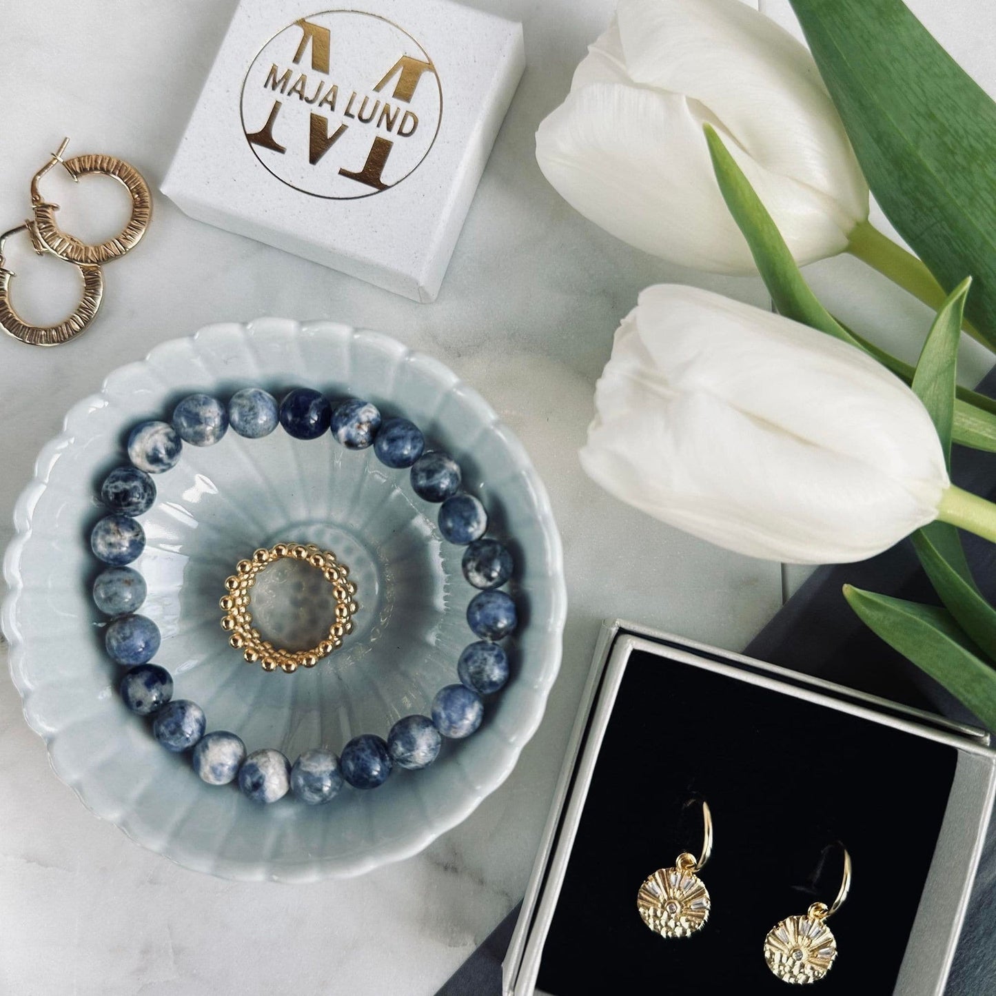 Armbånd Mary blue - VIAMAJA.DK