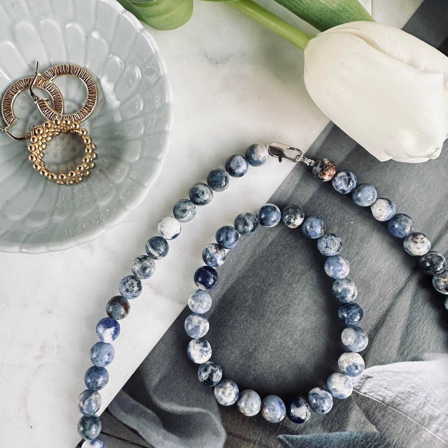 Armbånd Mary blue - VIAMAJA.DK