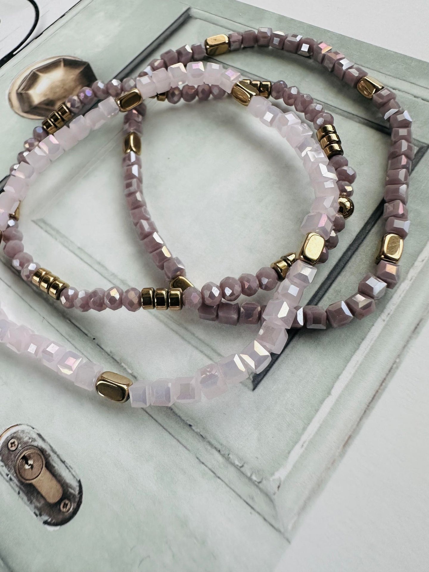 Armbånd Merle – Lavendel mix - VIAMAJA.DK