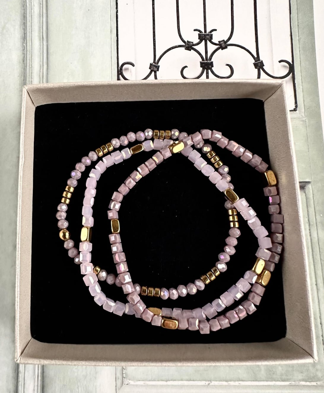 Armbånd Merle – Lavendel mix - VIAMAJA.DK