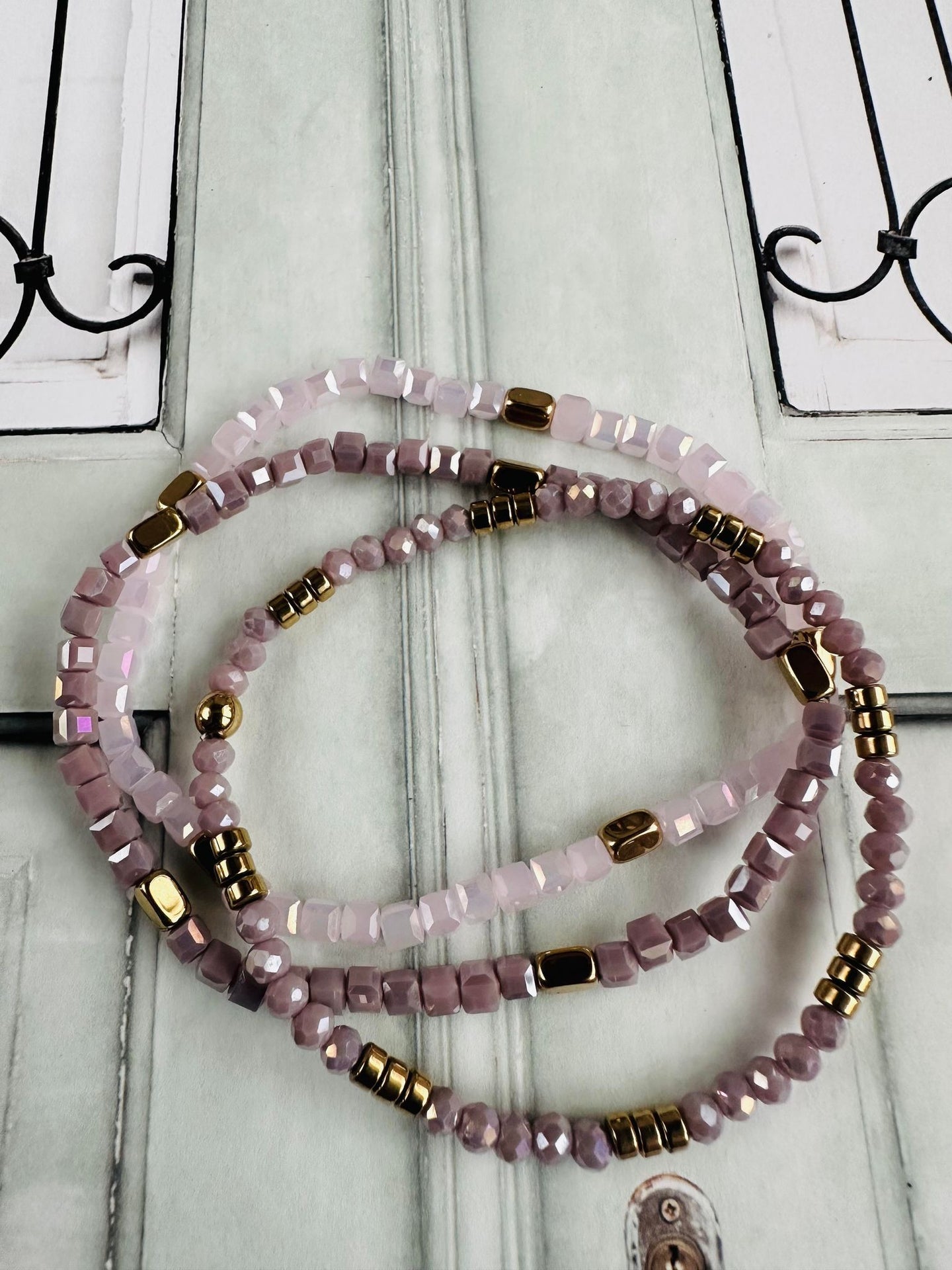 Armbånd Merle – Lavendel mix - VIAMAJA.DK