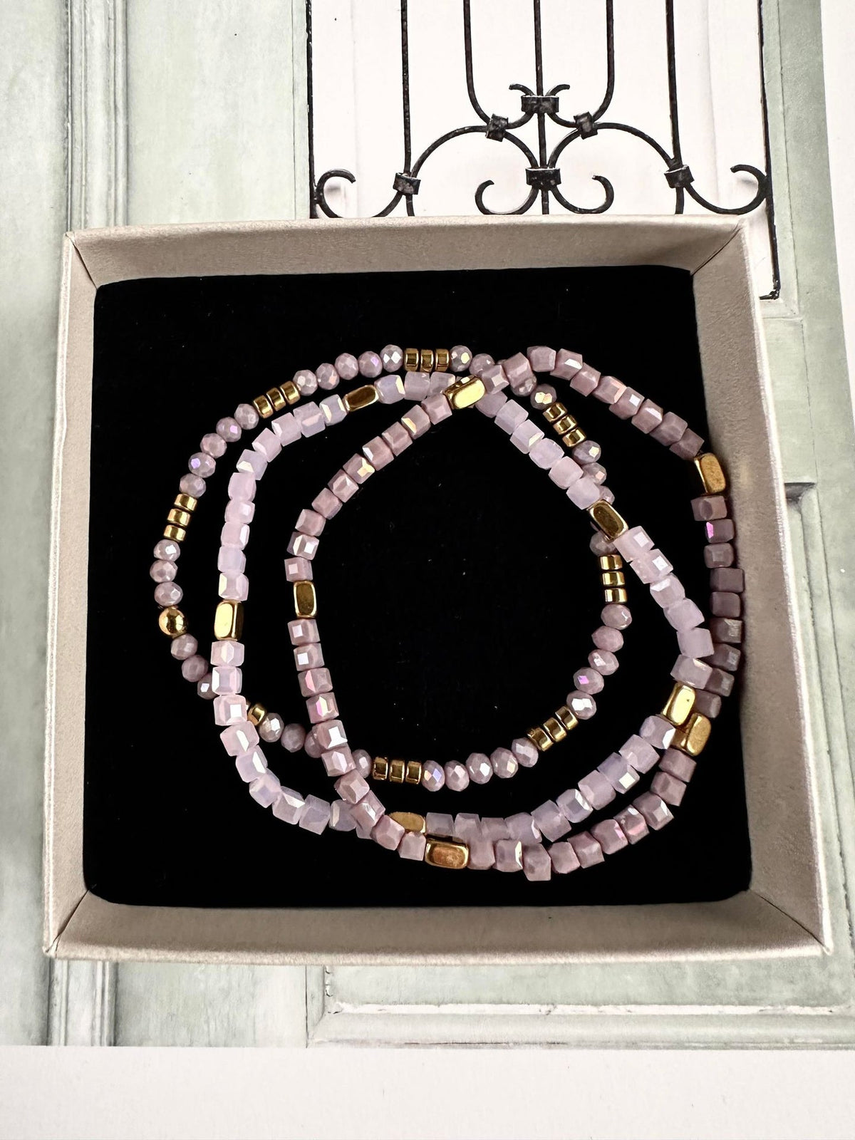 Armbånd Merle – Lavendel mix - VIAMAJA.DK