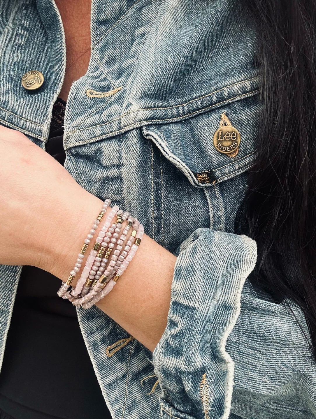 Armbånd Merle – Lavendel mix - VIAMAJA.DK