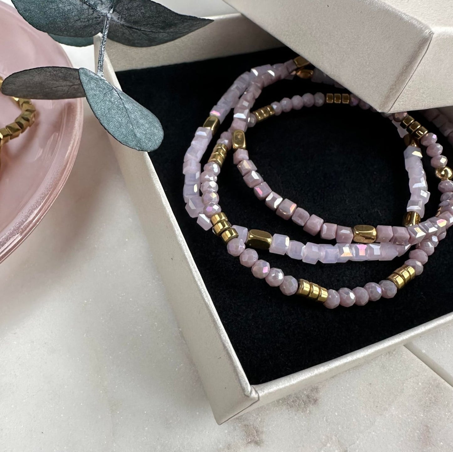 Armbånd Merle – Lavendel mix - VIAMAJA.DK