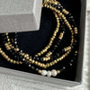 Armband MICHELLE Black / Pearl - 5 st