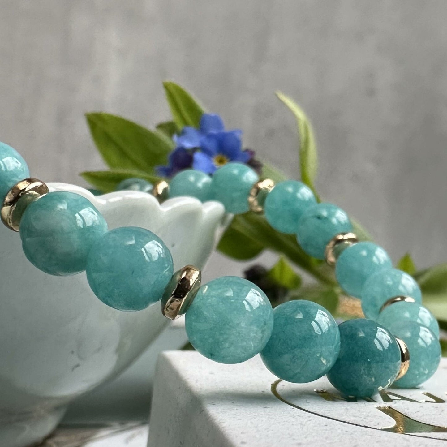 Armbånd Mollie Aqua grøn - VIAMAJA.DK