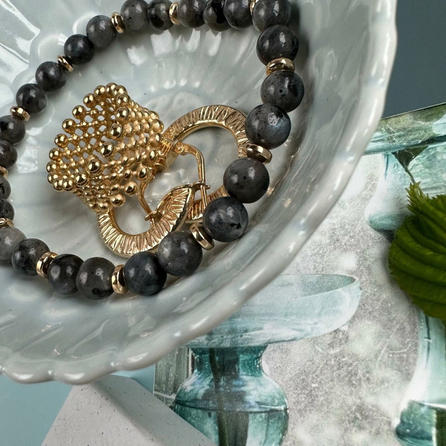 Armbånd Mollie – Black stone - VIAMAJA.DK