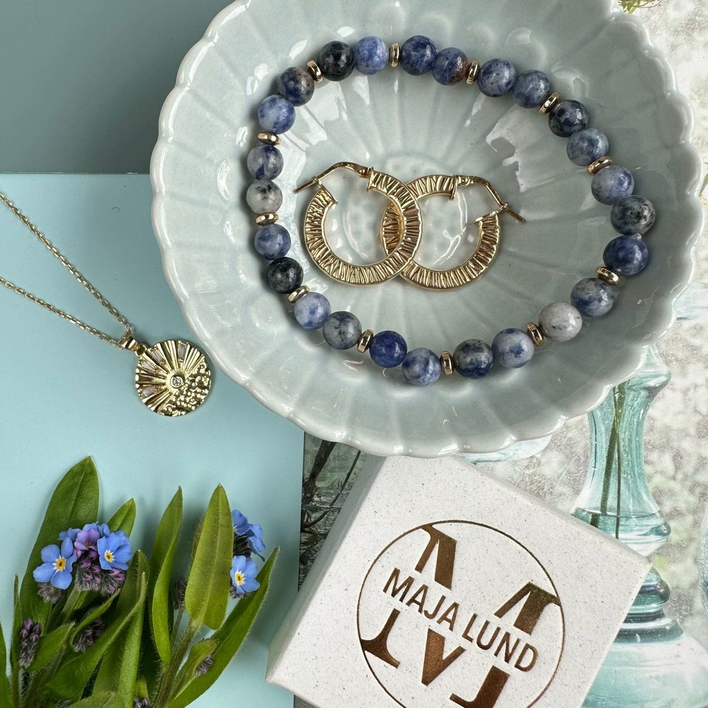 Armbånd Mollie Blue - VIAMAJA.DK