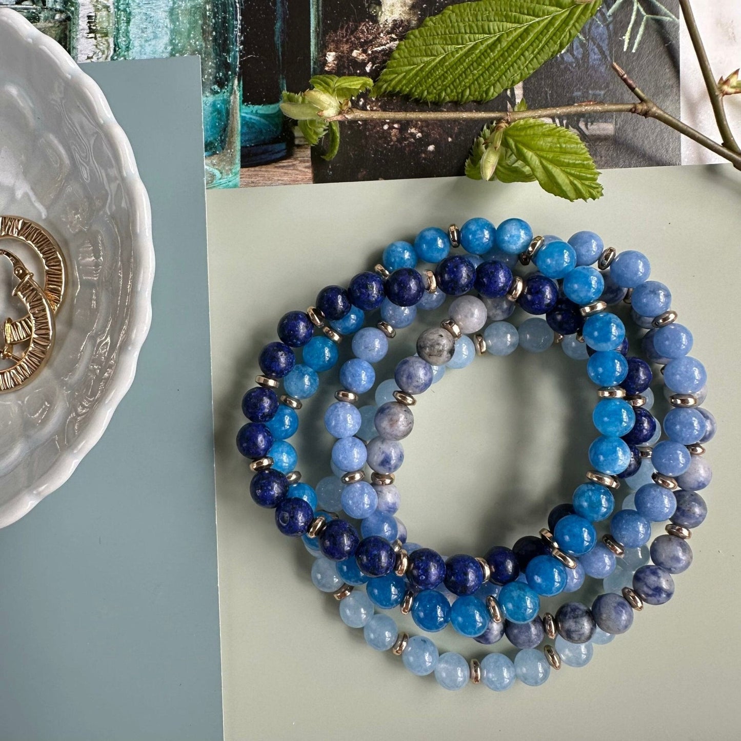 Armbånd Mollie – Blue mix - VIAMAJA.DK