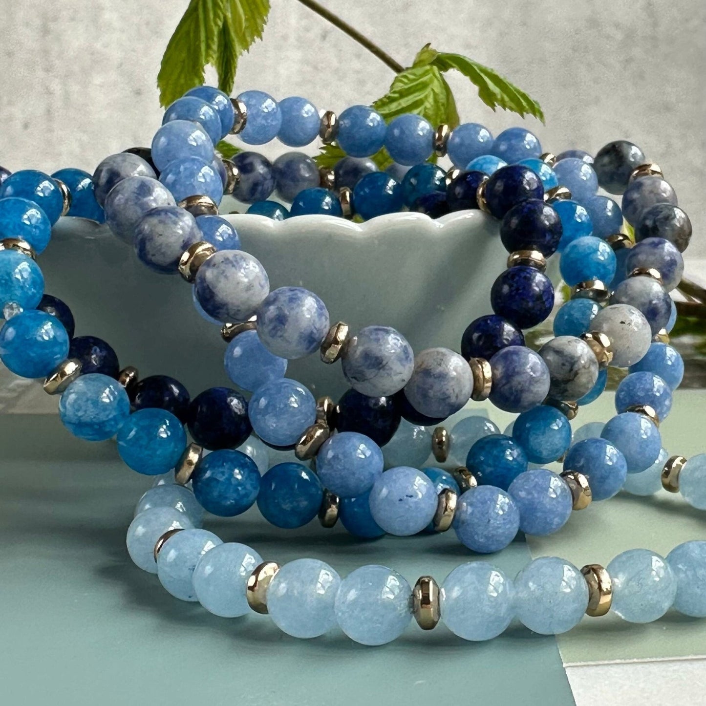 Armbånd Mollie – Blue mix - VIAMAJA.DK