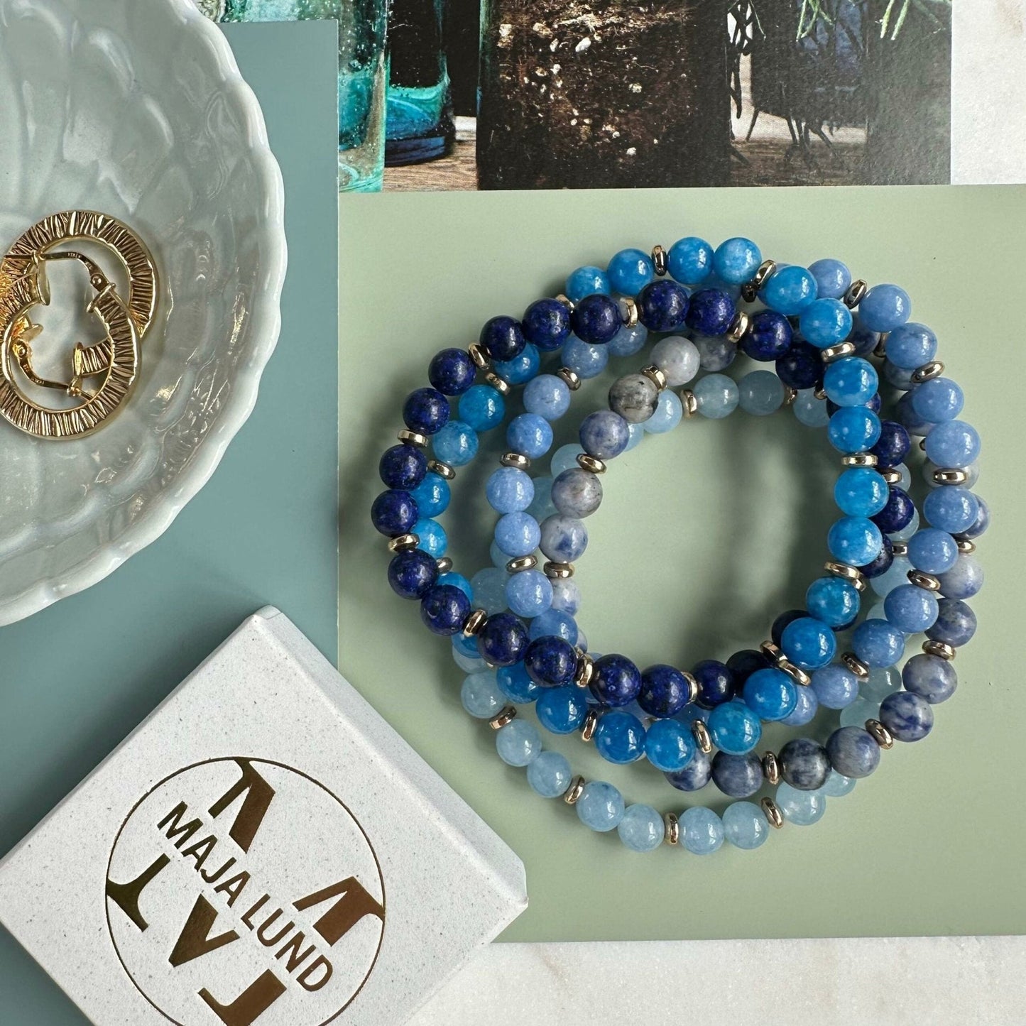 Armbånd Mollie – Blue mix - VIAMAJA.DK