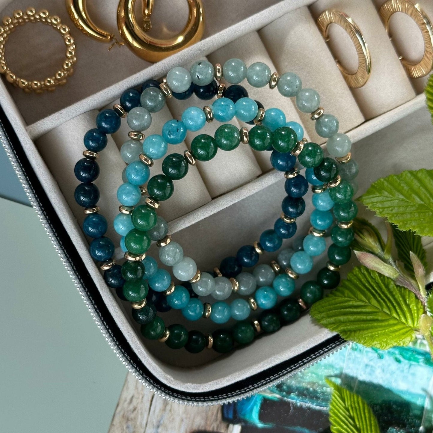 Armbånd Mollie – Green mix - VIAMAJA.DK