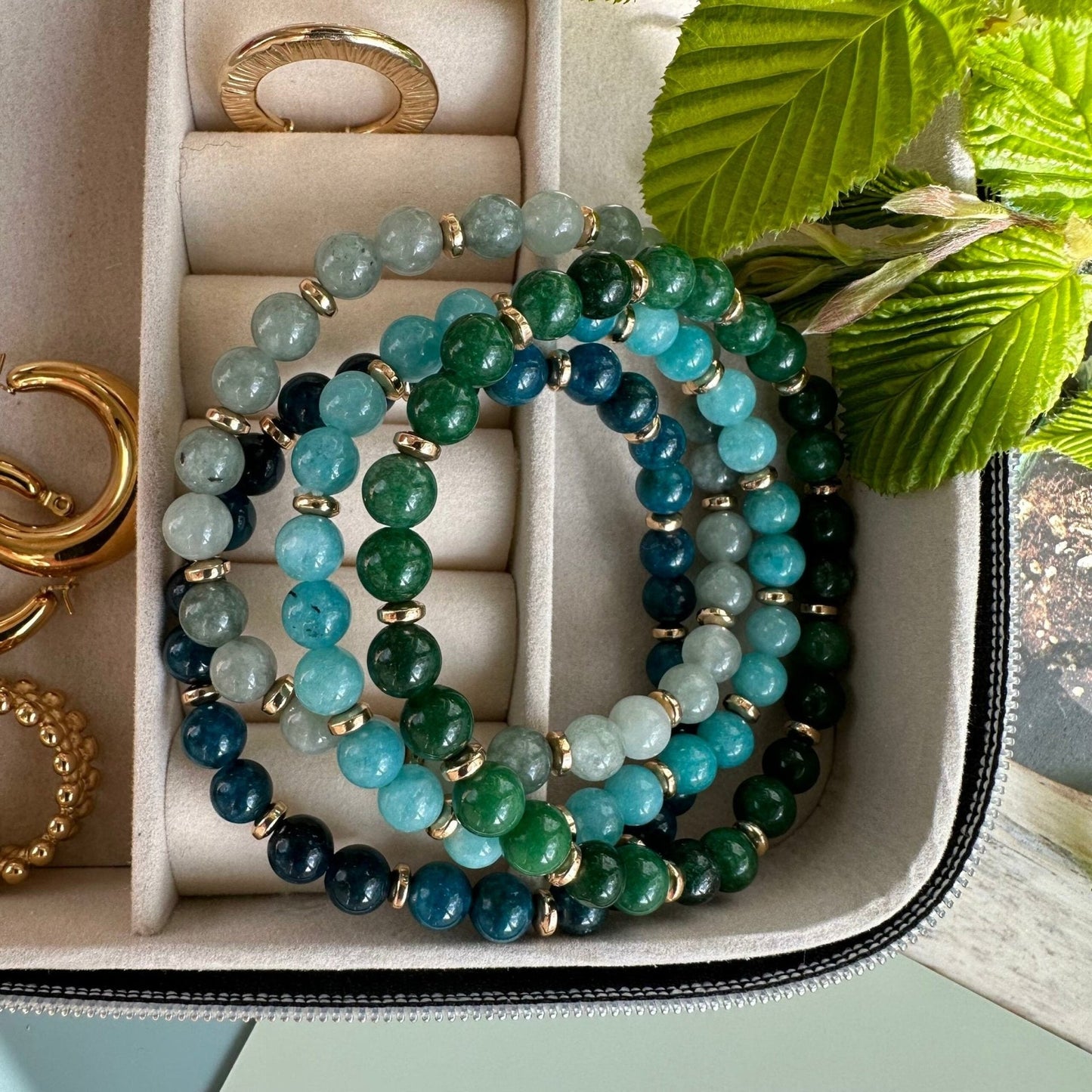 Armbånd Mollie – Green mix - VIAMAJA.DK