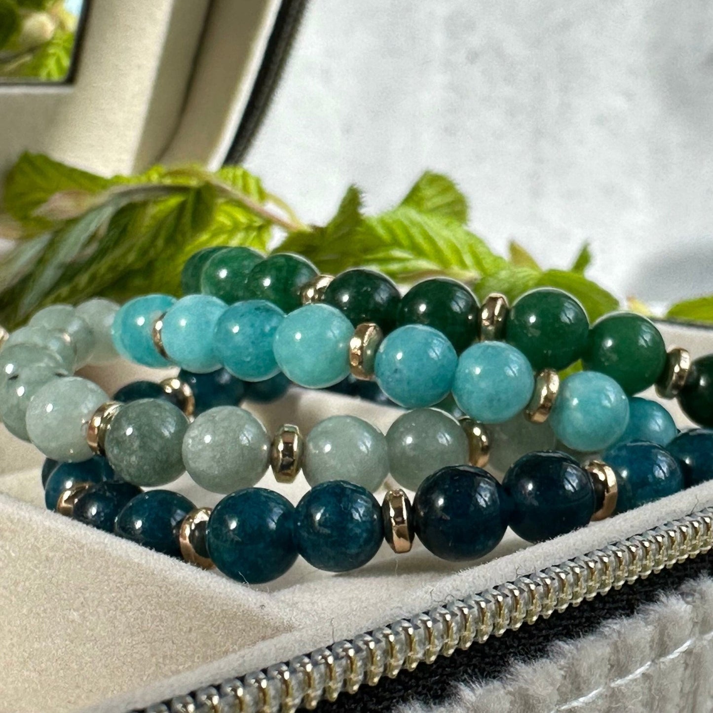 Armbånd Mollie – Green mix - VIAMAJA.DK