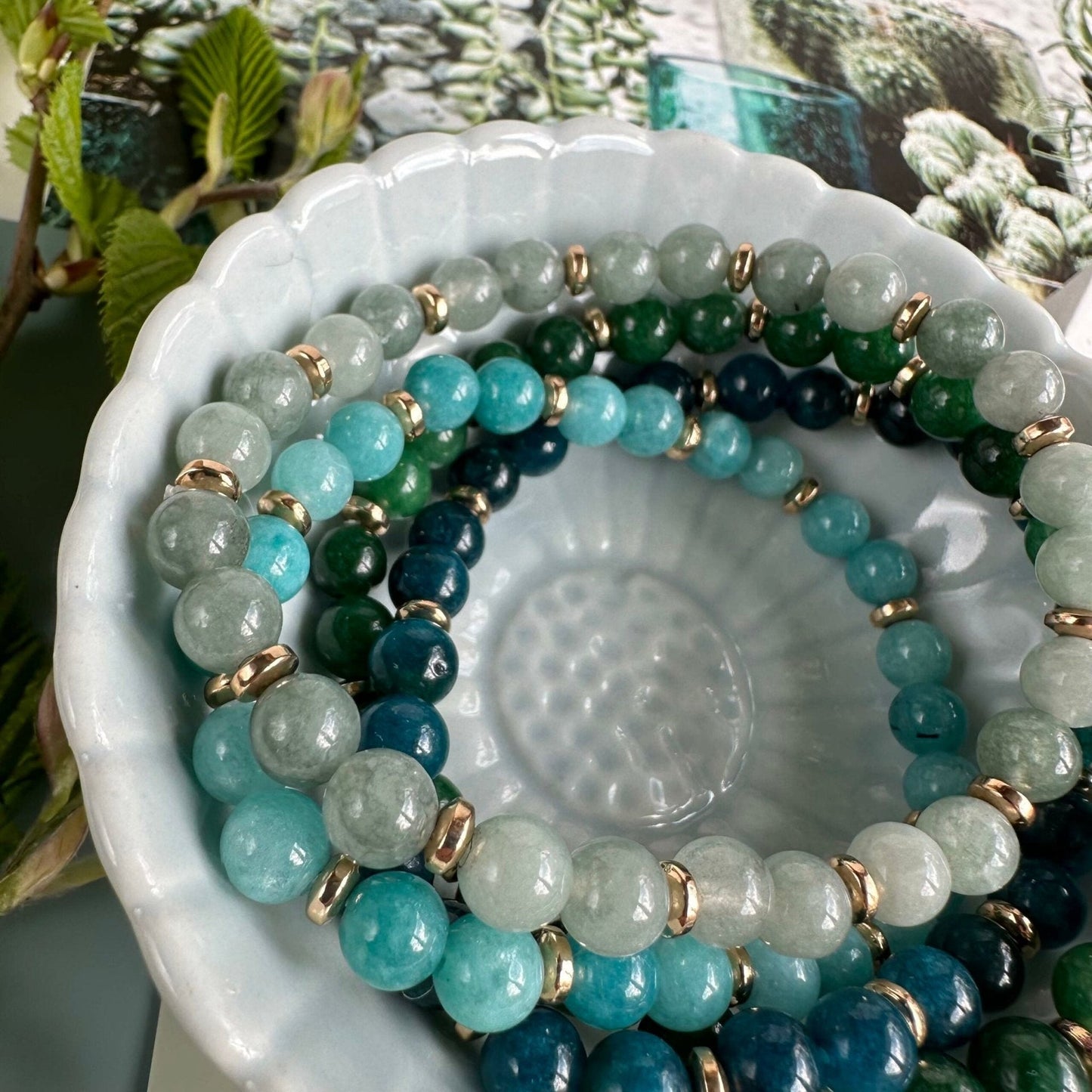 Armbånd Mollie – Green mix - VIAMAJA.DK