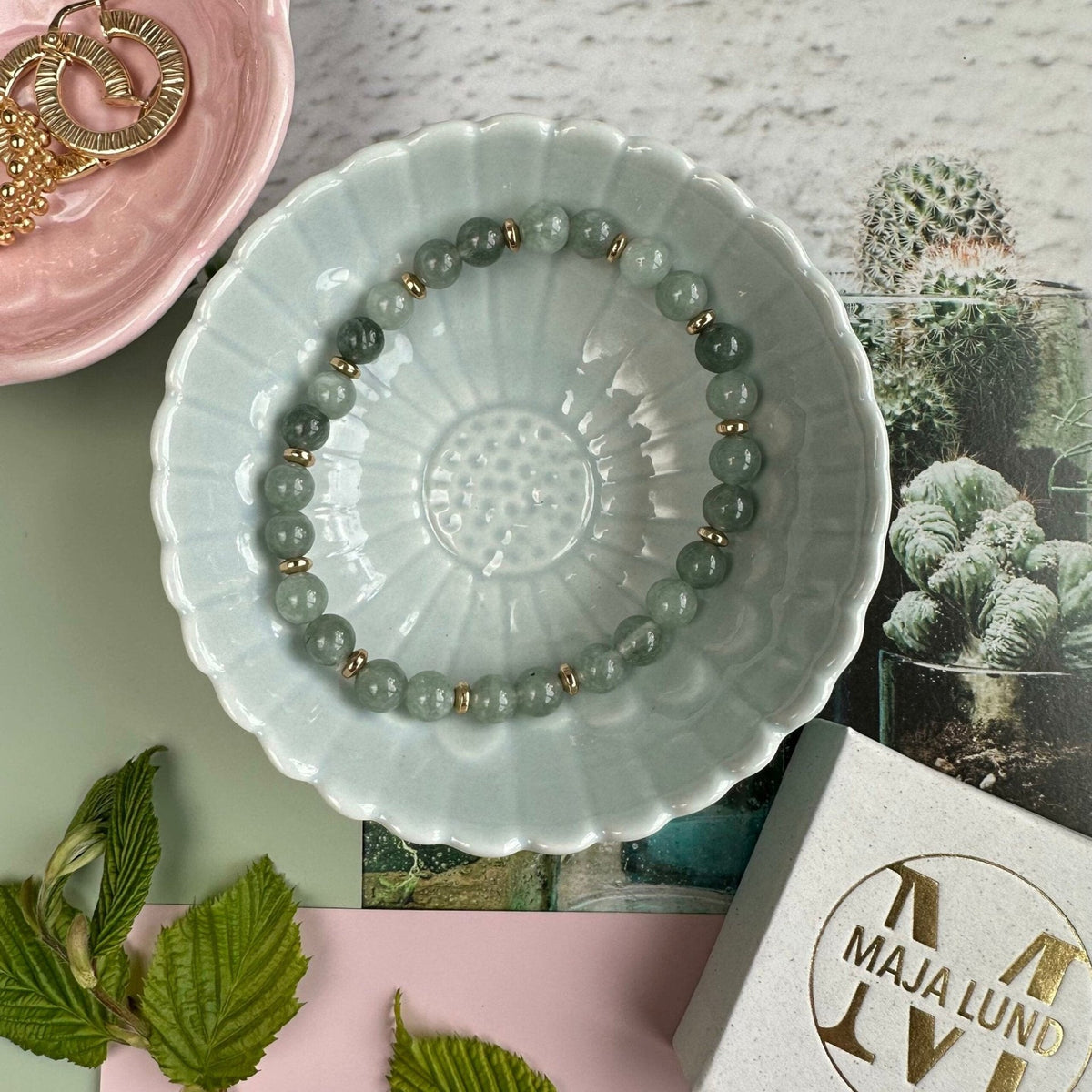 Armbånd Mollie jade green - VIAMAJA.DK