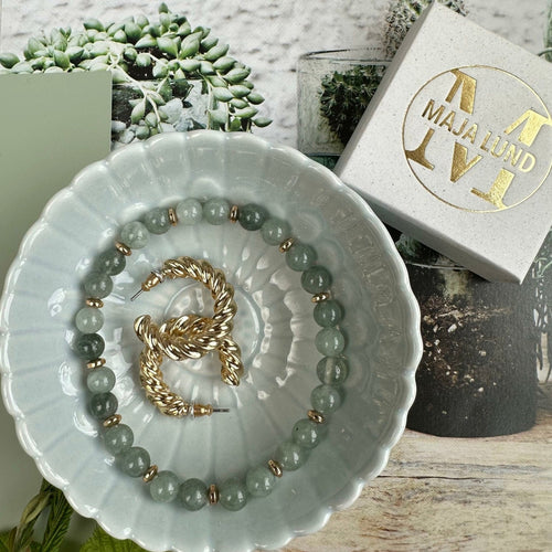 Armbånd Mollie jade green - VIAMAJA.DK