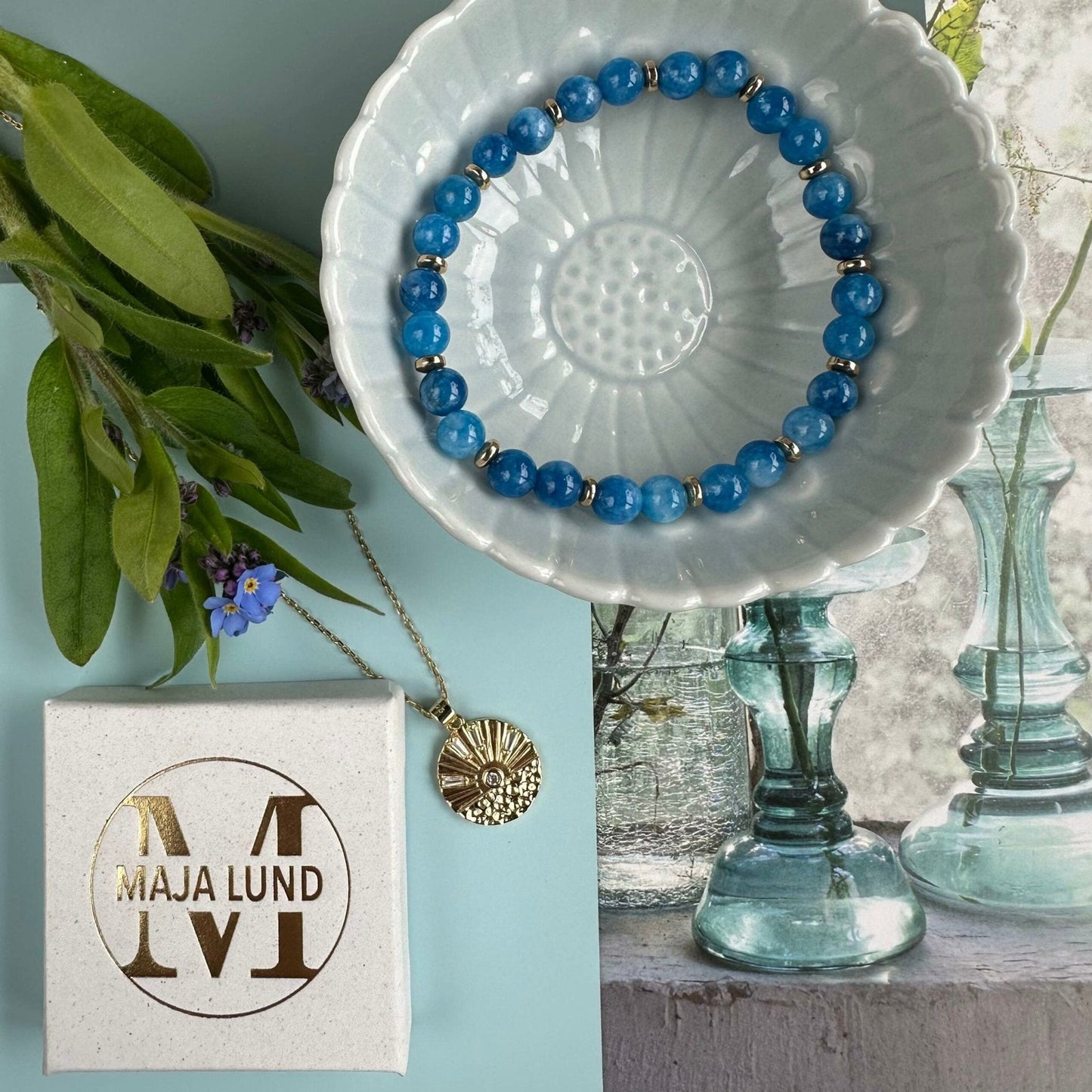 Armbånd Mollie Jeans blå - VIAMAJA.DK