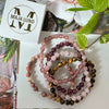 Armband Mollie – Natur / Rosa-mix