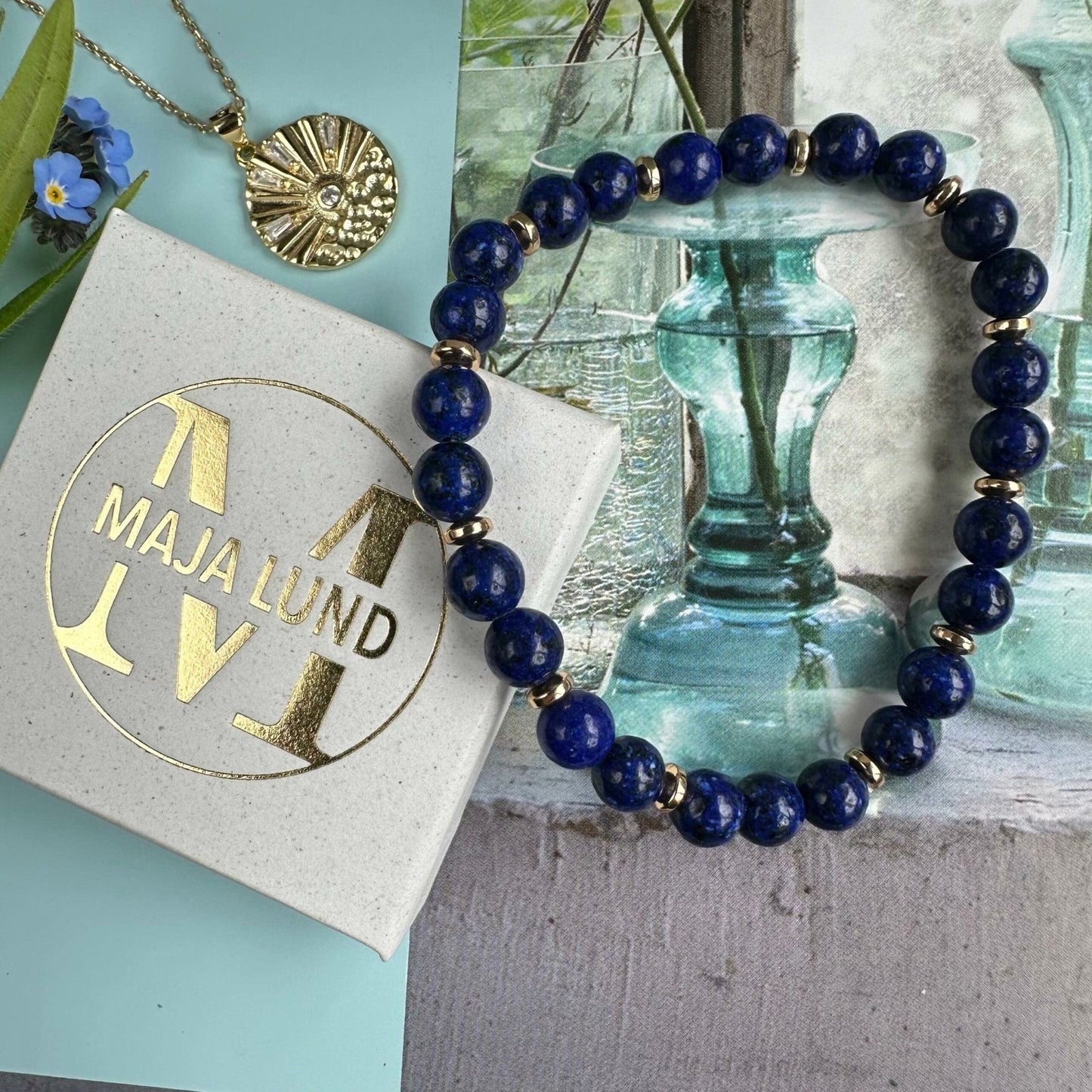 Armbånd Mollie Navy - VIAMAJA.DK