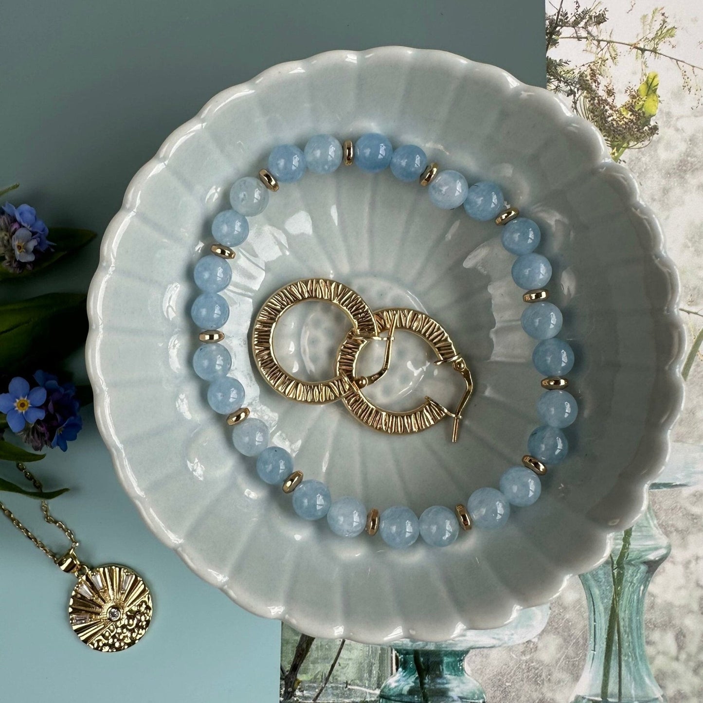 Armbånd Mollie Soft blue - VIAMAJA.DK
