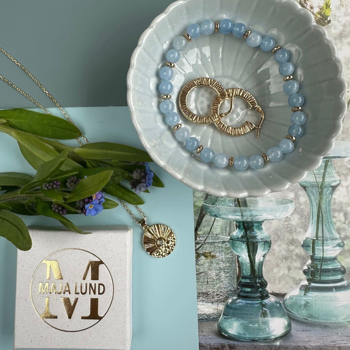Armbånd Mollie Soft blue - VIAMAJA.DK