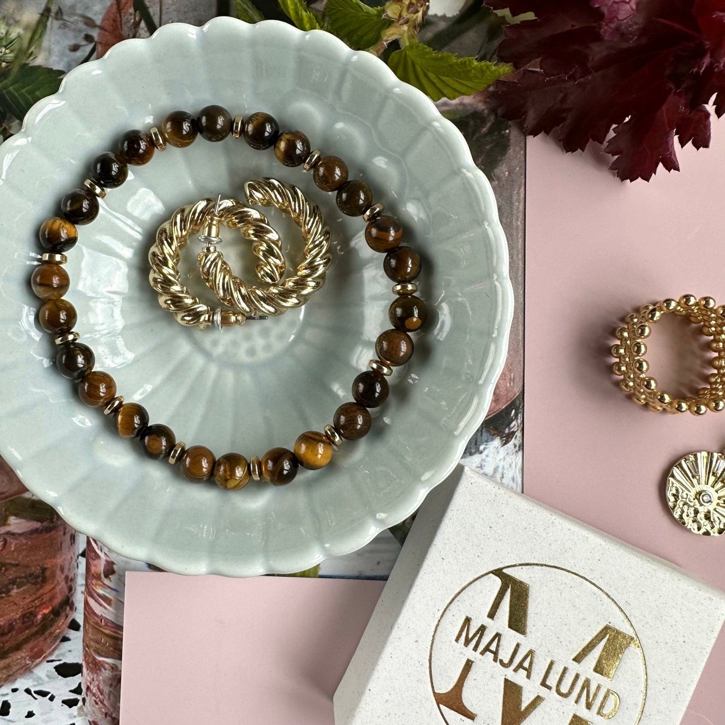 Armbånd Mollie Tigereye - VIAMAJA.DK