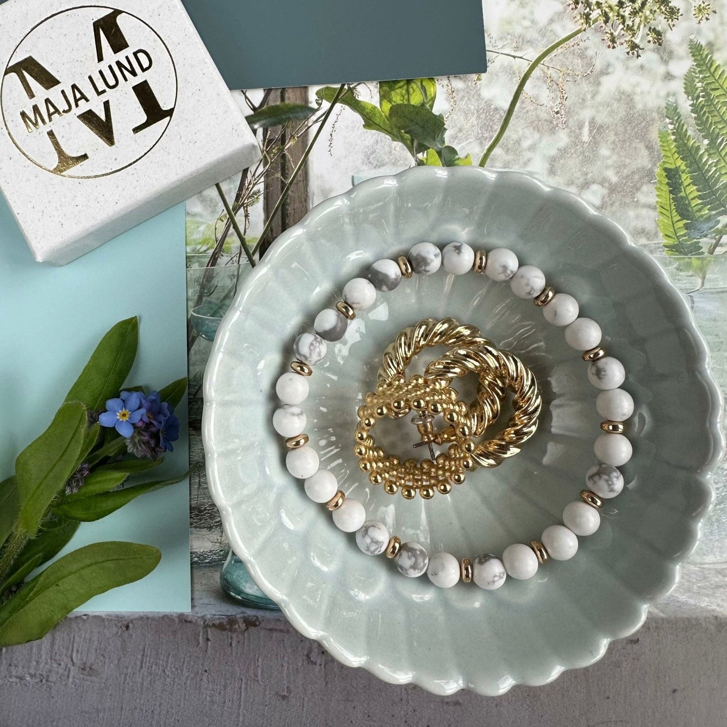 Armbånd Mollie White - VIAMAJA.DK