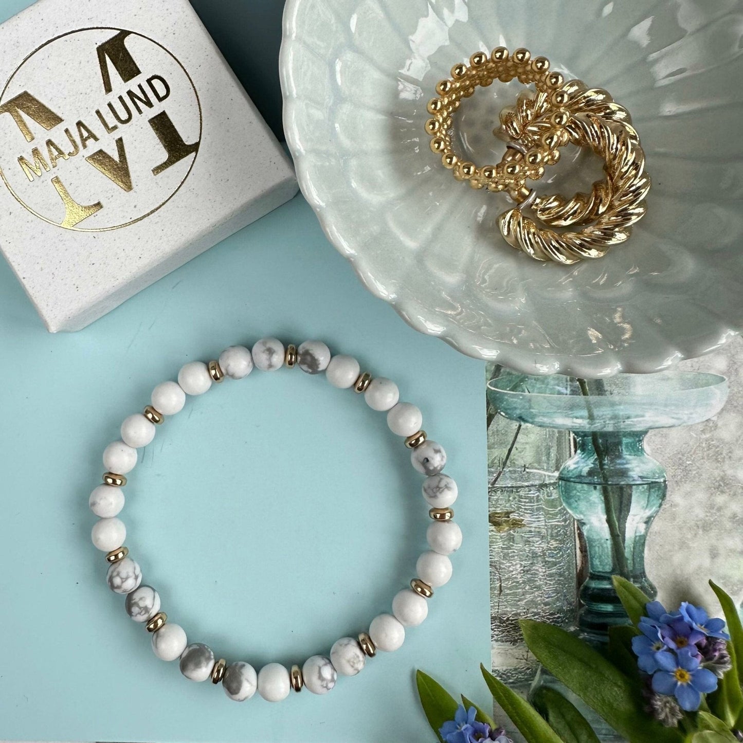 Armbånd Mollie White - VIAMAJA.DK