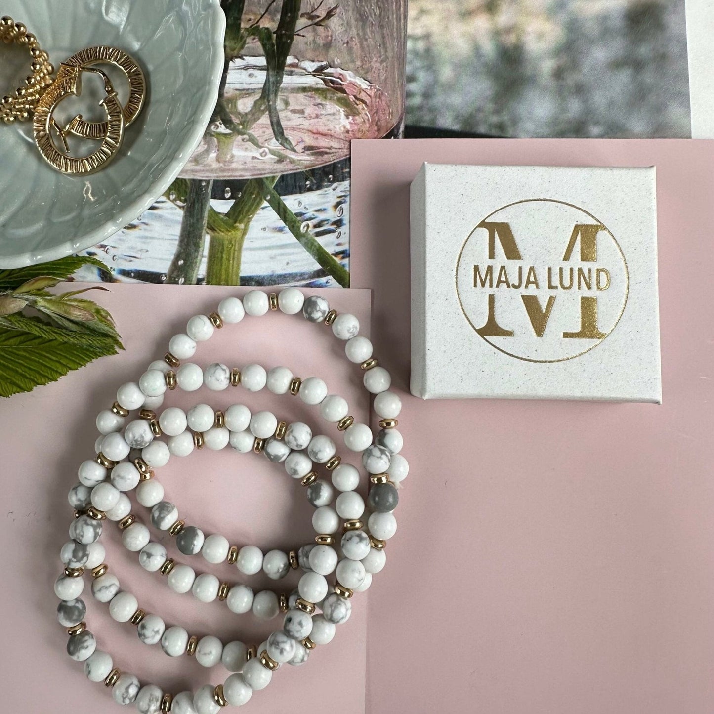 Armbånd Mollie – White / Grey - VIAMAJA.DK