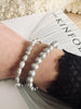 Armband Nadia m. 5mm sötvattenpärlor – Grå