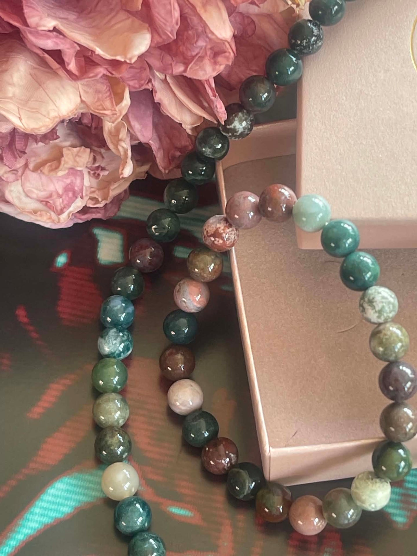 Armband Mary Emerald/Lavendel Mix