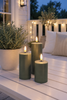 LED Utomhus Blockljus - Set om 3 st - Grön