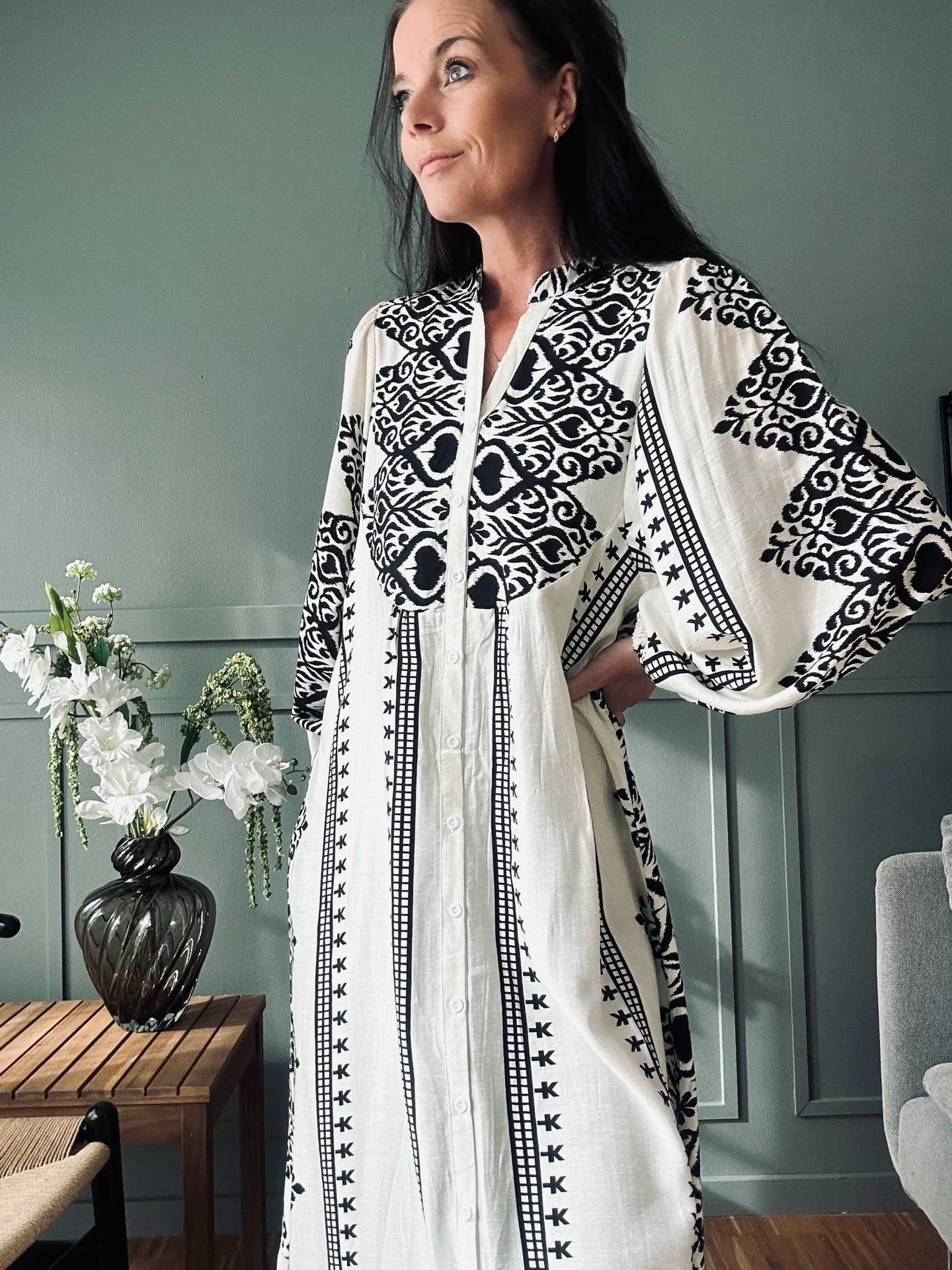 Klänning Beige - Boheme cotton