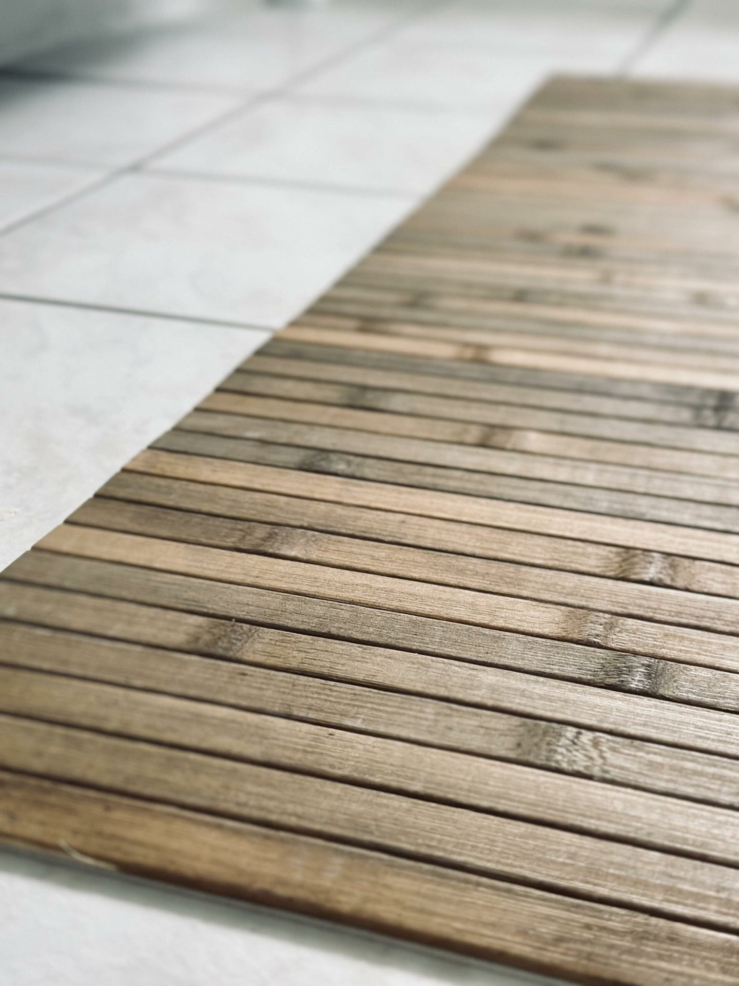 Bademåtte – Bambus semi dark - VIAMAJA.DK