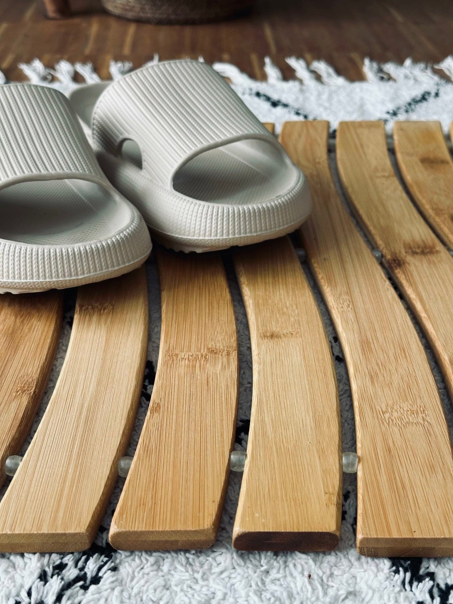 Bademåtte bølge - Bambus - VIAMAJA.DK