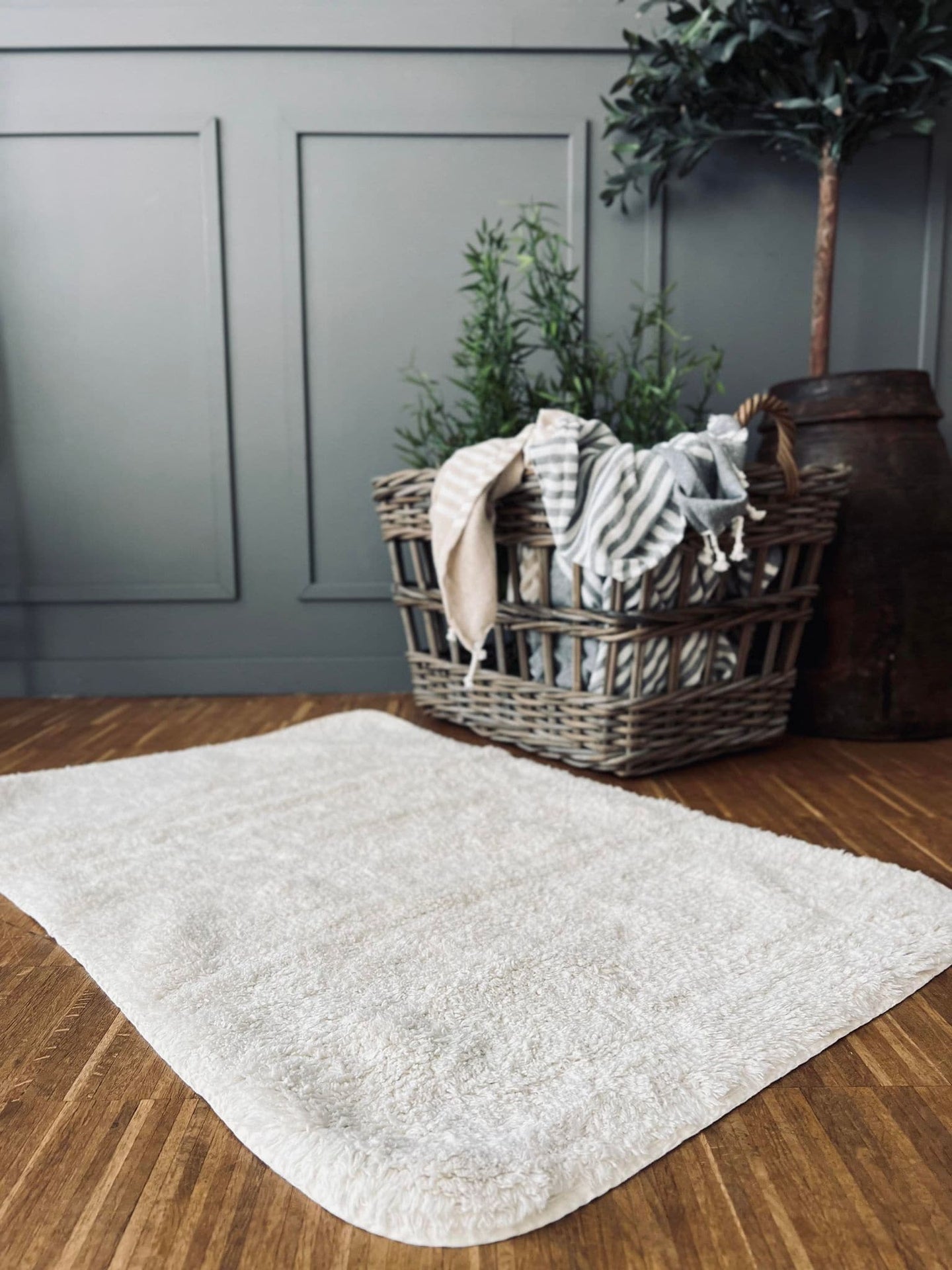 Bademåtte - off white - VIAMAJA.DK