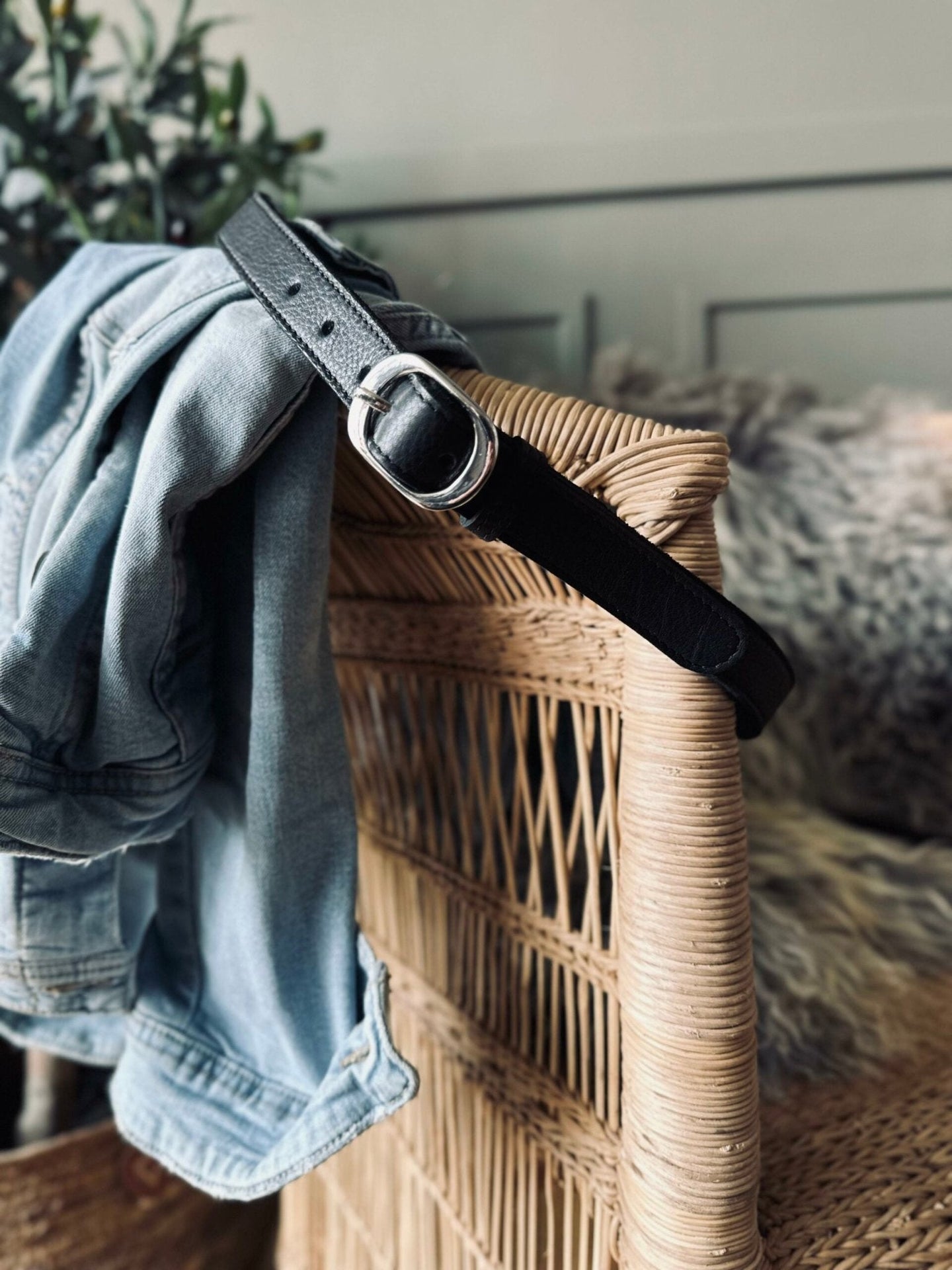 Bælte Aura black – 95 cm - VIAMAJA.DK