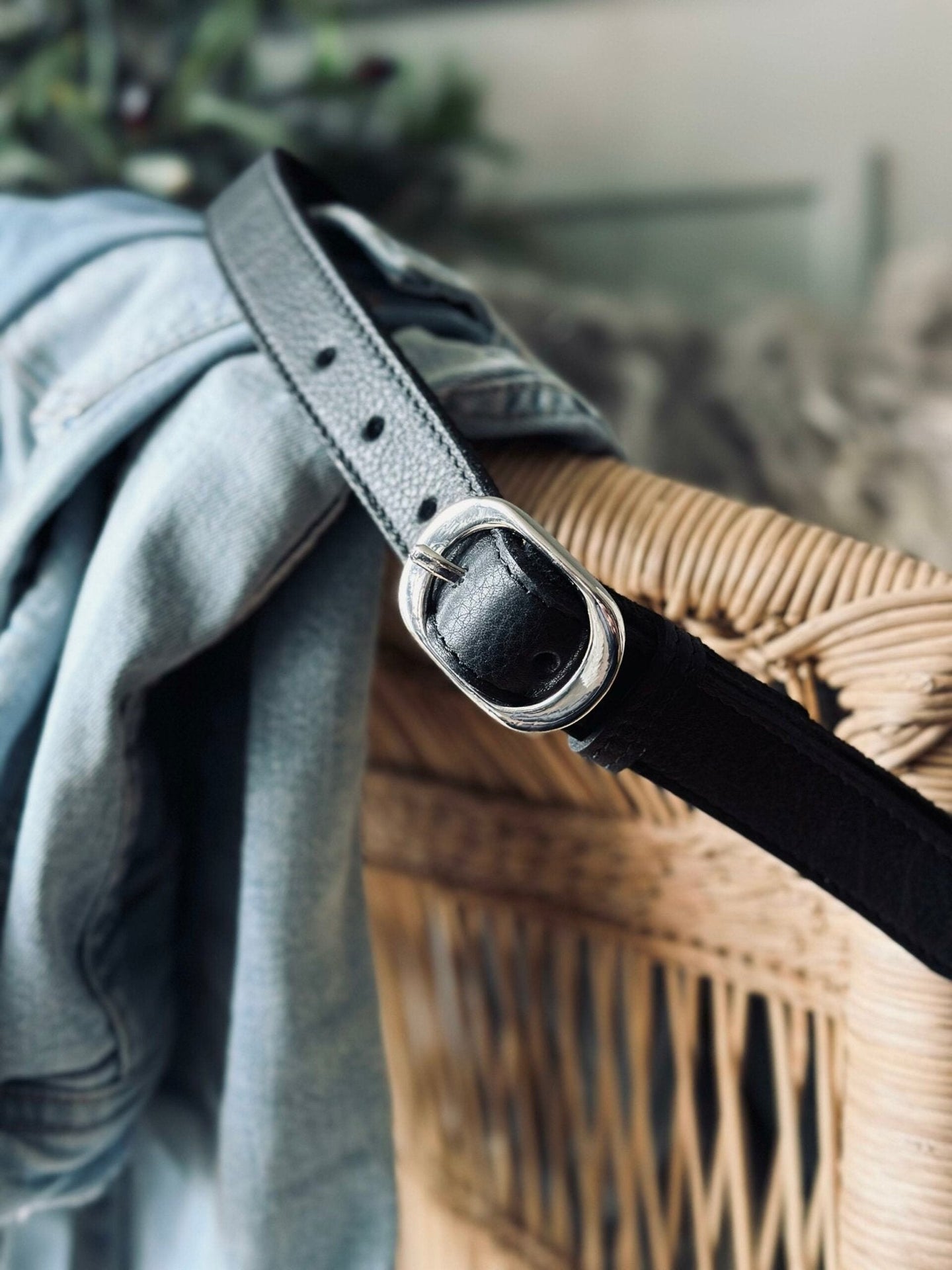 Bælte Aura black – 95 cm - VIAMAJA.DK