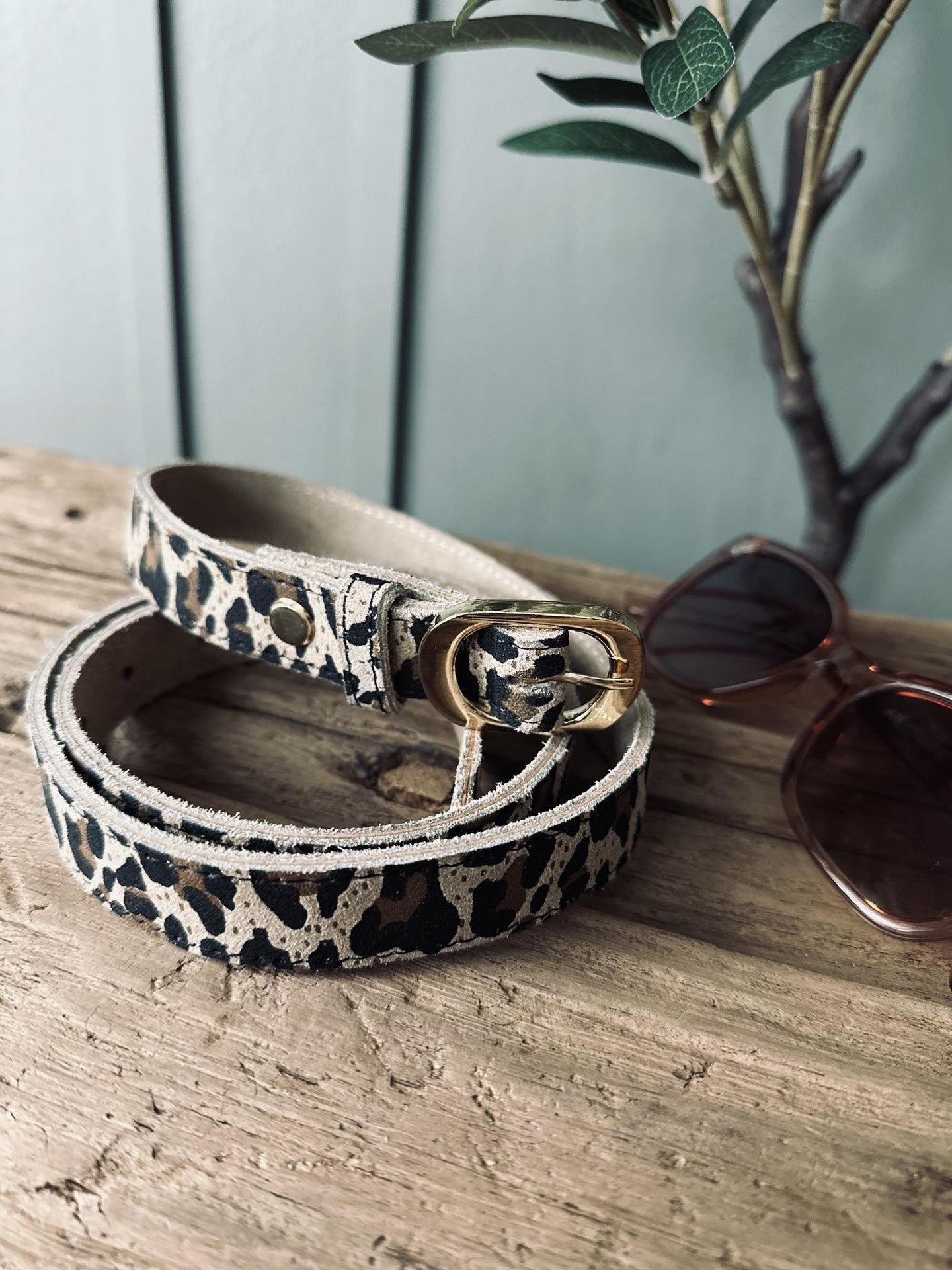 Bælte Aura Leopard – 85 cm - VIAMAJA.DK