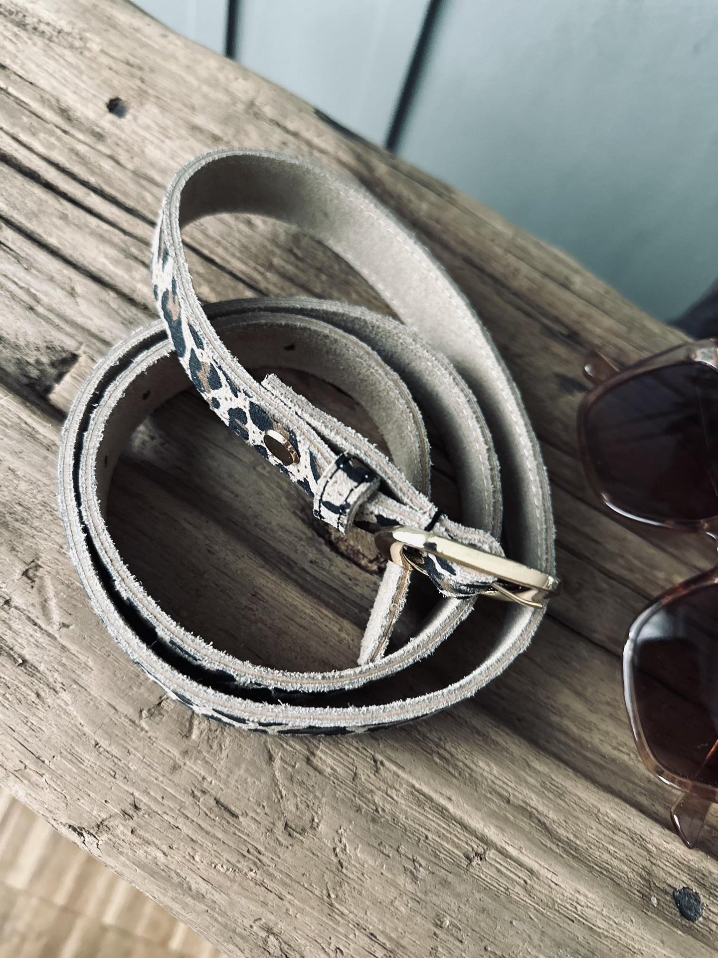 Bælte Aura Leopard – 85 cm - VIAMAJA.DK