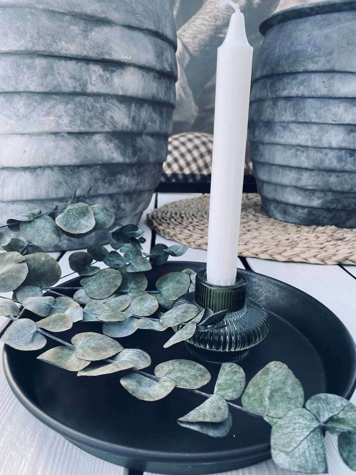 Bakke – Black Zink – Ø25cm - VIAMAJA.DK