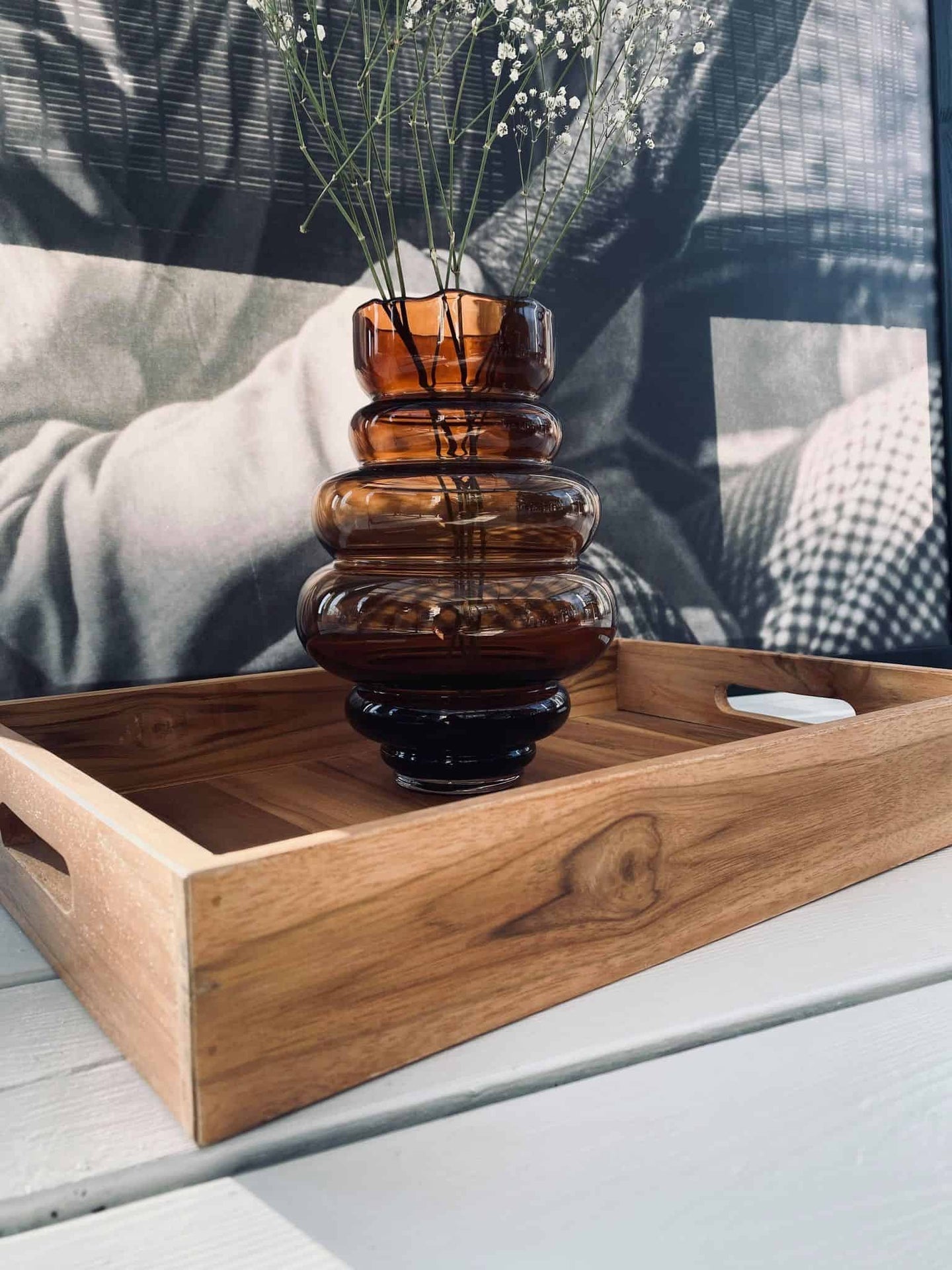 Bakke med håndtag - Teak - VIAMAJA.DK