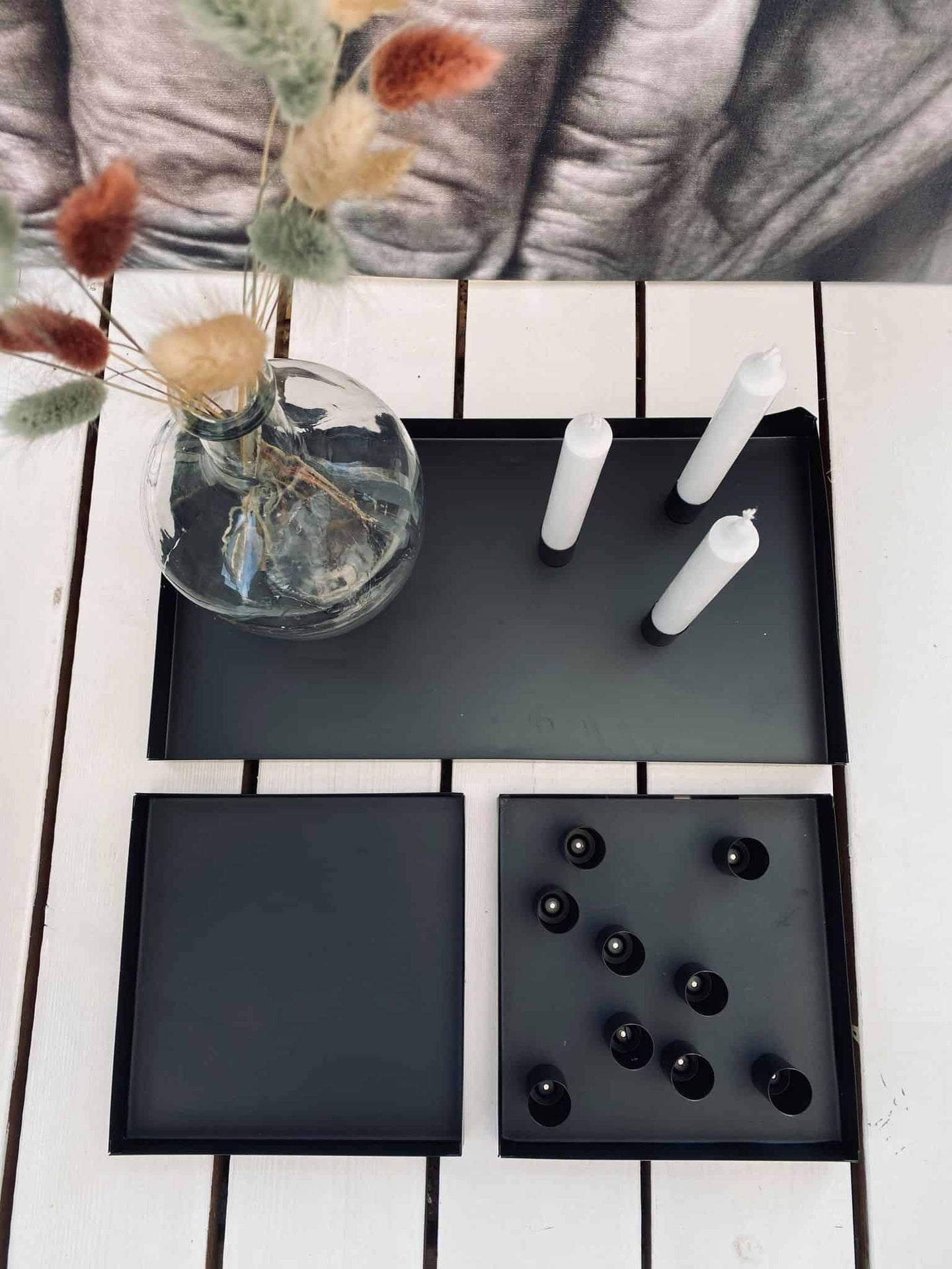 Bakke sæt ink 12 magnetiske lysestager - VIAMAJA.DK